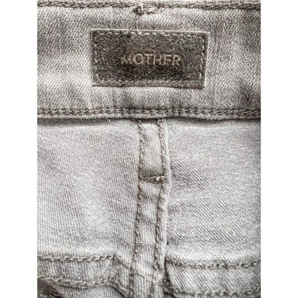NWT MOTHER The Dazzler Slim Straight Mid Rise Jeans in Lighting Up Lanterns Gray - Picture 7 of 11